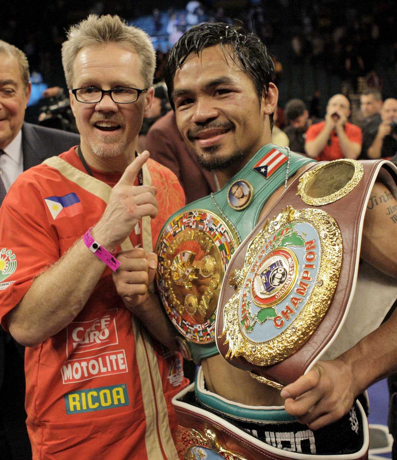 Freddie Roach reveals five of his favorite Manny Pacquiao wins, including the brutal Ricky Hatton KO as well as his first-ever World Title