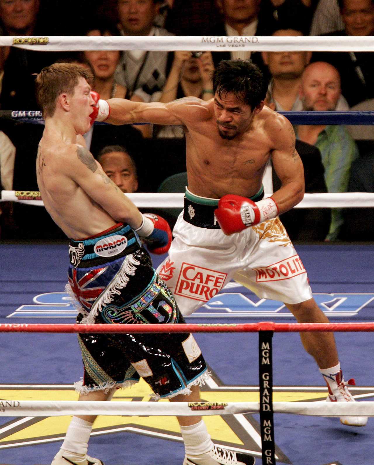 Freddie Roach reveals five of his favorite Manny Pacquiao wins, including the brutal Ricky Hatton KO as well as his first-ever World Title