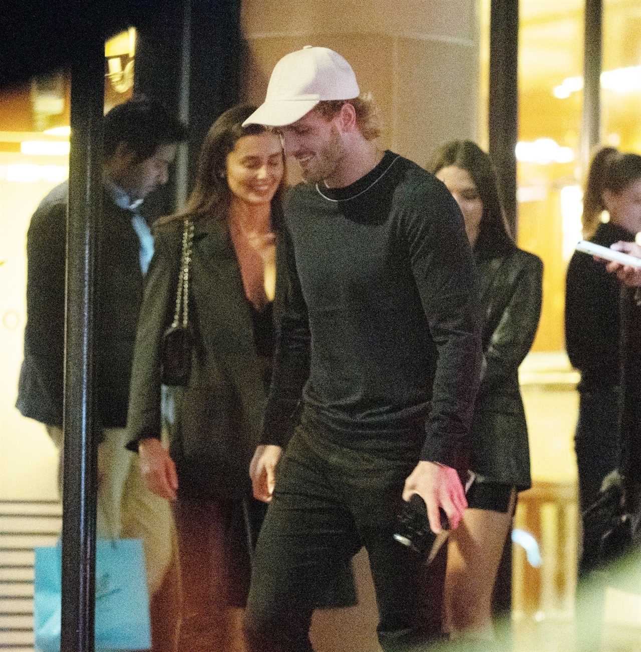 Logan Paul departs Mayfair's plush restaurant to meet mystery women before heading to Tape Nightclub, a celebrity hotspot.