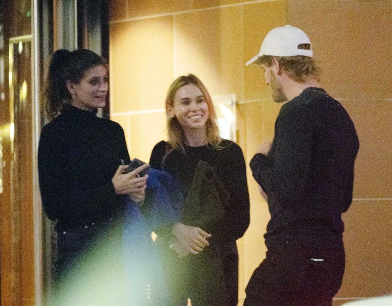 Logan Paul departs Mayfair's plush restaurant to meet mystery women before heading to Tape Nightclub, a celebrity hotspot.