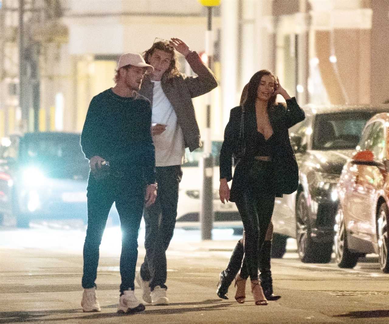 Logan Paul departs Mayfair's plush restaurant to meet mystery women before heading to Tape Nightclub, a celebrity hotspot.