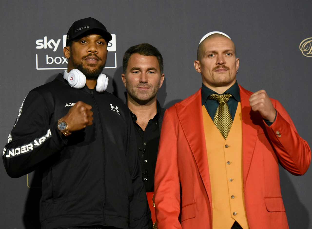 Eddie Hearn revealed that Anthony Joshua and Oleksandr Usyk are realistically scheduled for March.