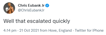 Well that escalated quickly - Eubank Jr reacts to PS66k eBay bidding on a microwave he signed..which he promised to match