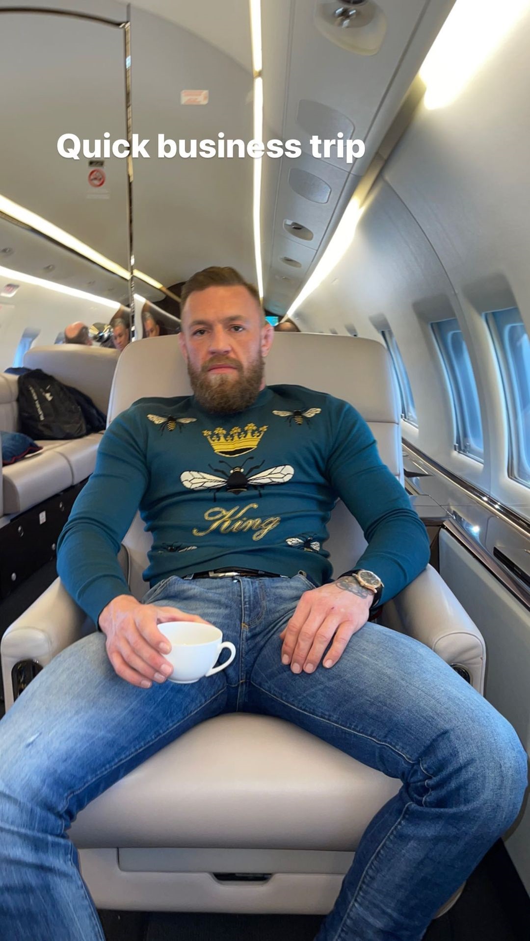 Conor McGregor and Dee Devlin take a private flight to go on a mystery business trip. UFC star Conor McGregor prepares for his return
