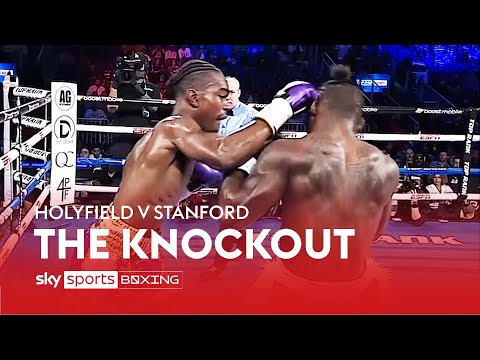 Stanford's BANG Evan Holyfield wins a huge KO! Finish 2nd round with TKO