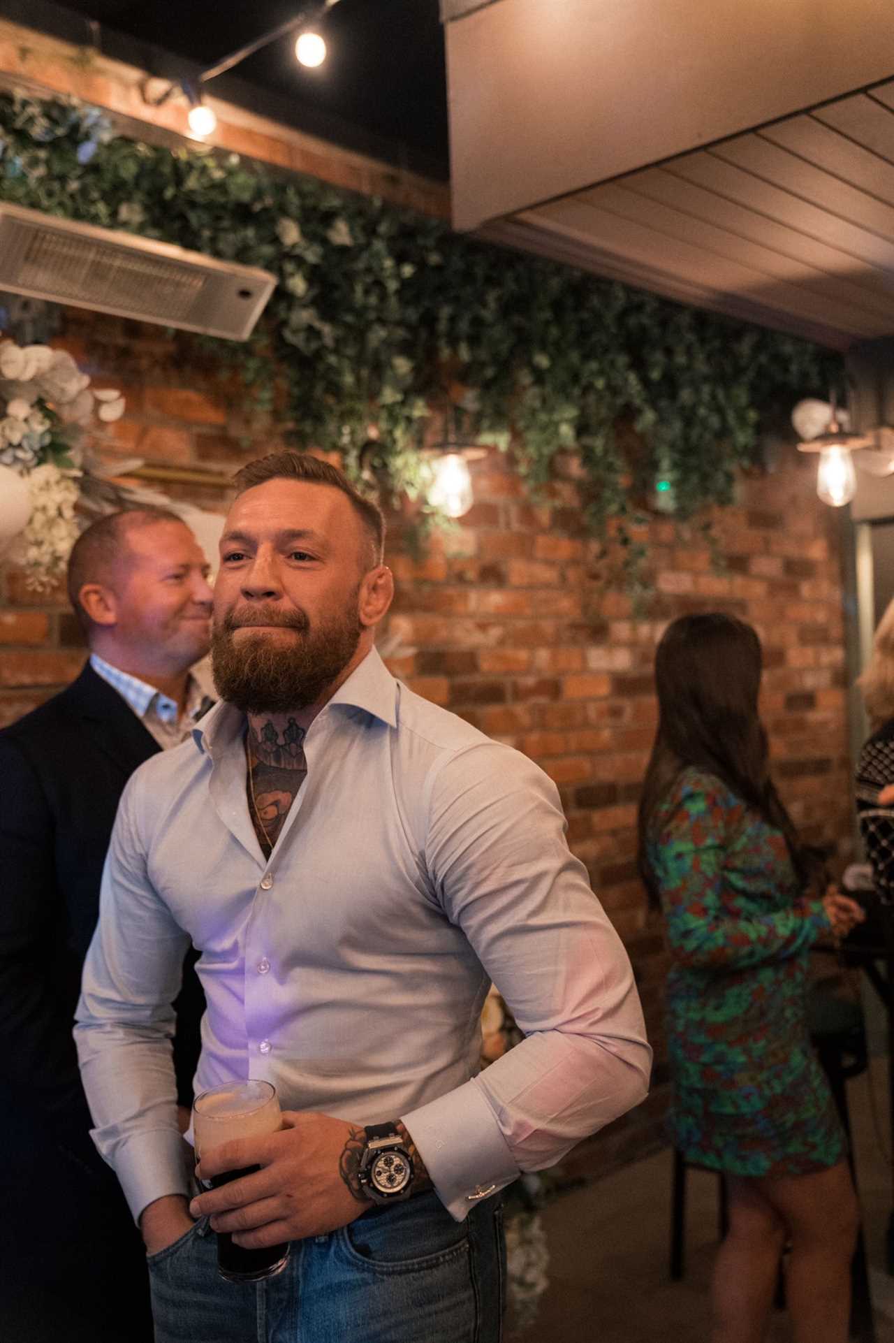 Conor McGregor joins BREWING to create his own stout, before enjoying dinner with friends at his pub.