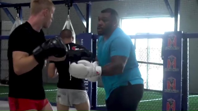 Jarrell Miller trains with UFC stars at MMA Gy while serving a drugs ban but eyes boxing back to fight Tyson Fury
