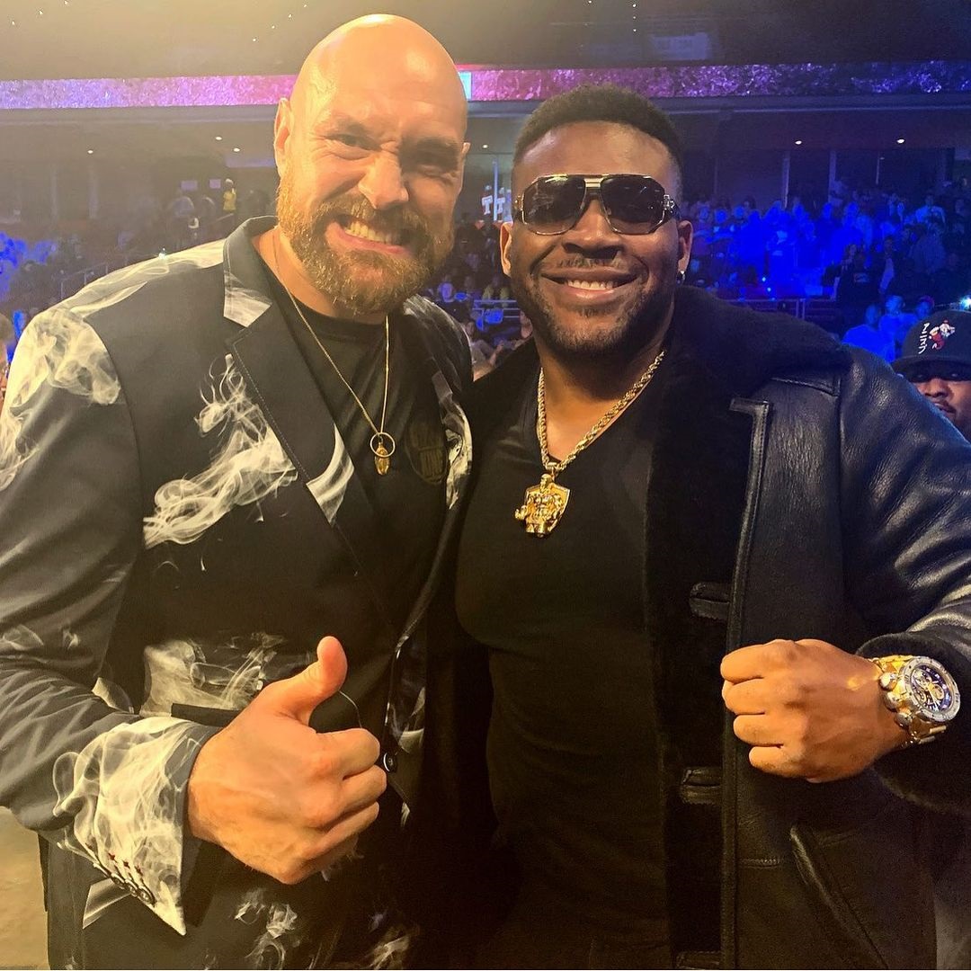 Jarrell Miller trains with UFC stars at MMA Gy while serving a drugs ban but eyes boxing back to fight Tyson Fury