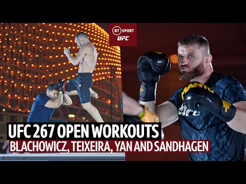 UFC 267 Open Training: Yan spars with Aljamain Sterling, Blachowicz and Teixeira at UFC 267