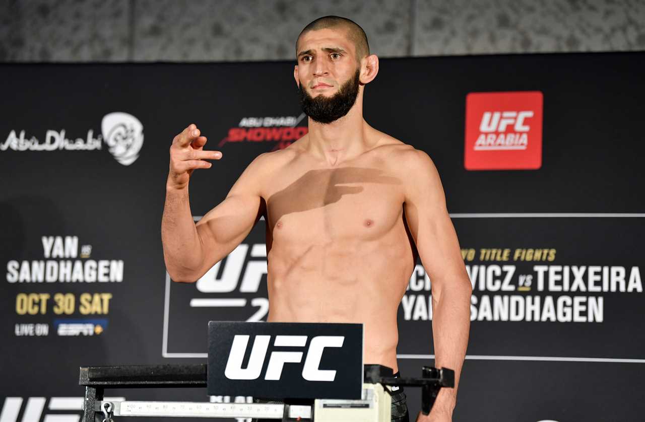 After a bizarre weigh-in at UFC 267, Khamzat Chimaev was accused of cheating by MMA fans