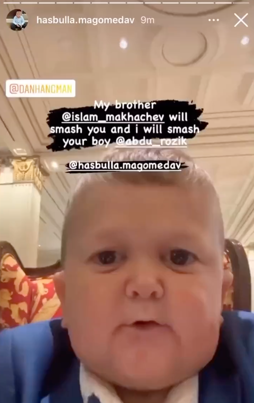 Hasbulla, the viral star, will attend UFC 267 to support Khabib Nurmagomedov protege Islam Makhachev in preparation for Dan Hooker fight