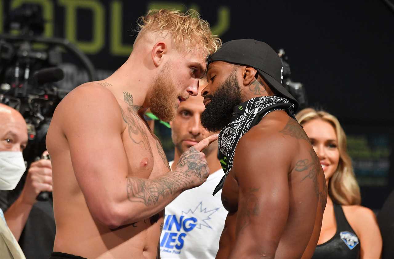Jake Paul foresees a'massacre against Tommy Fury' in the December 18 grudge match. He also believes Tyron Woodley will be 'harder to fight'.