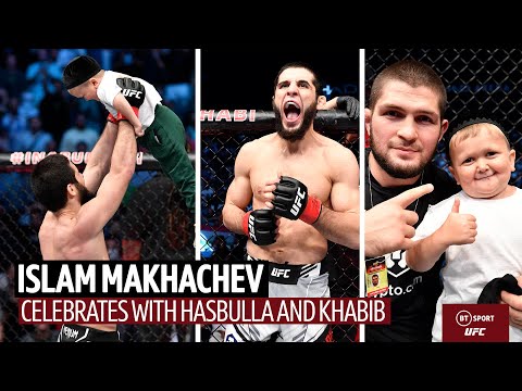 Islam Makhachev celebrates UFC 267 aftermath with Khabib and Hasbulla