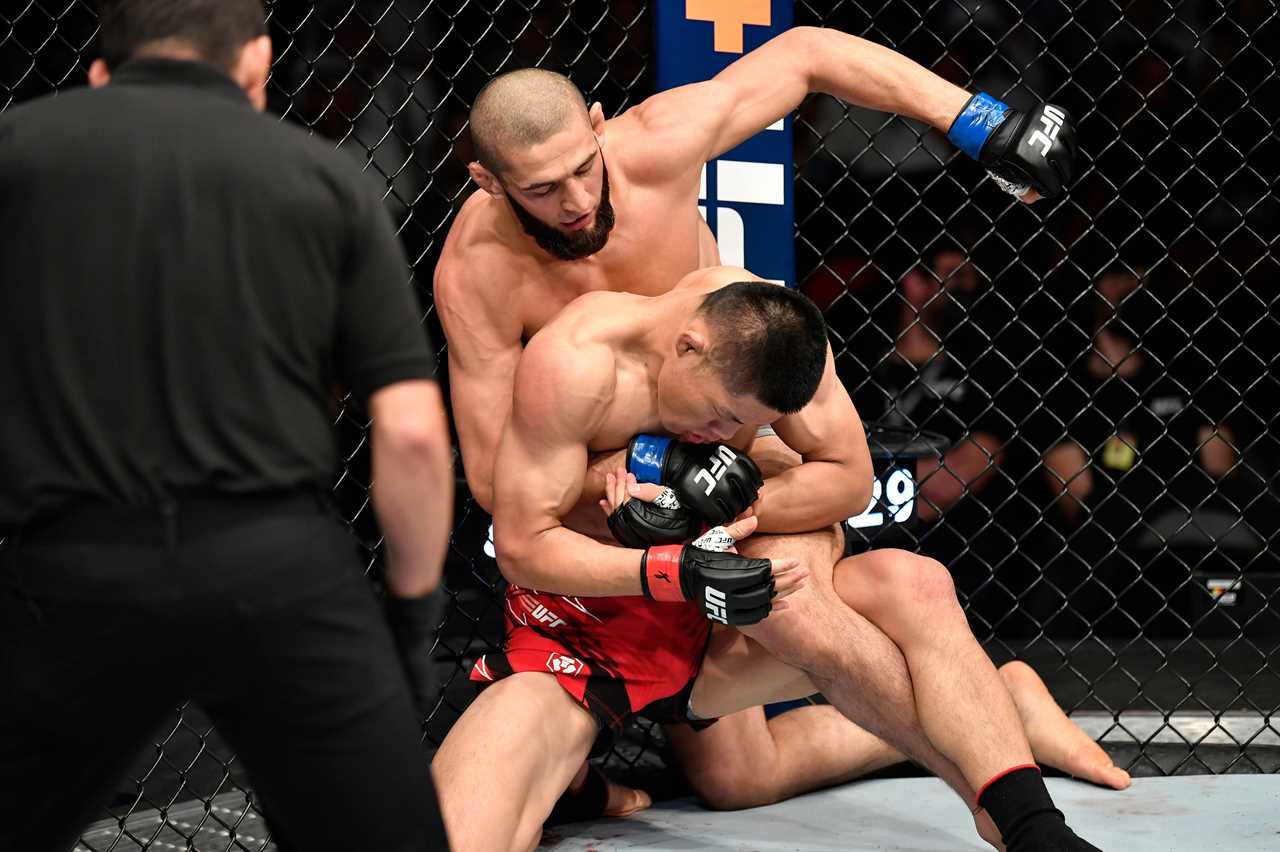 UFC star Khamzat Chimaev's remarkable stats behind an unbeaten record were revealed as he outlanded 252-2 in 10-0 run
