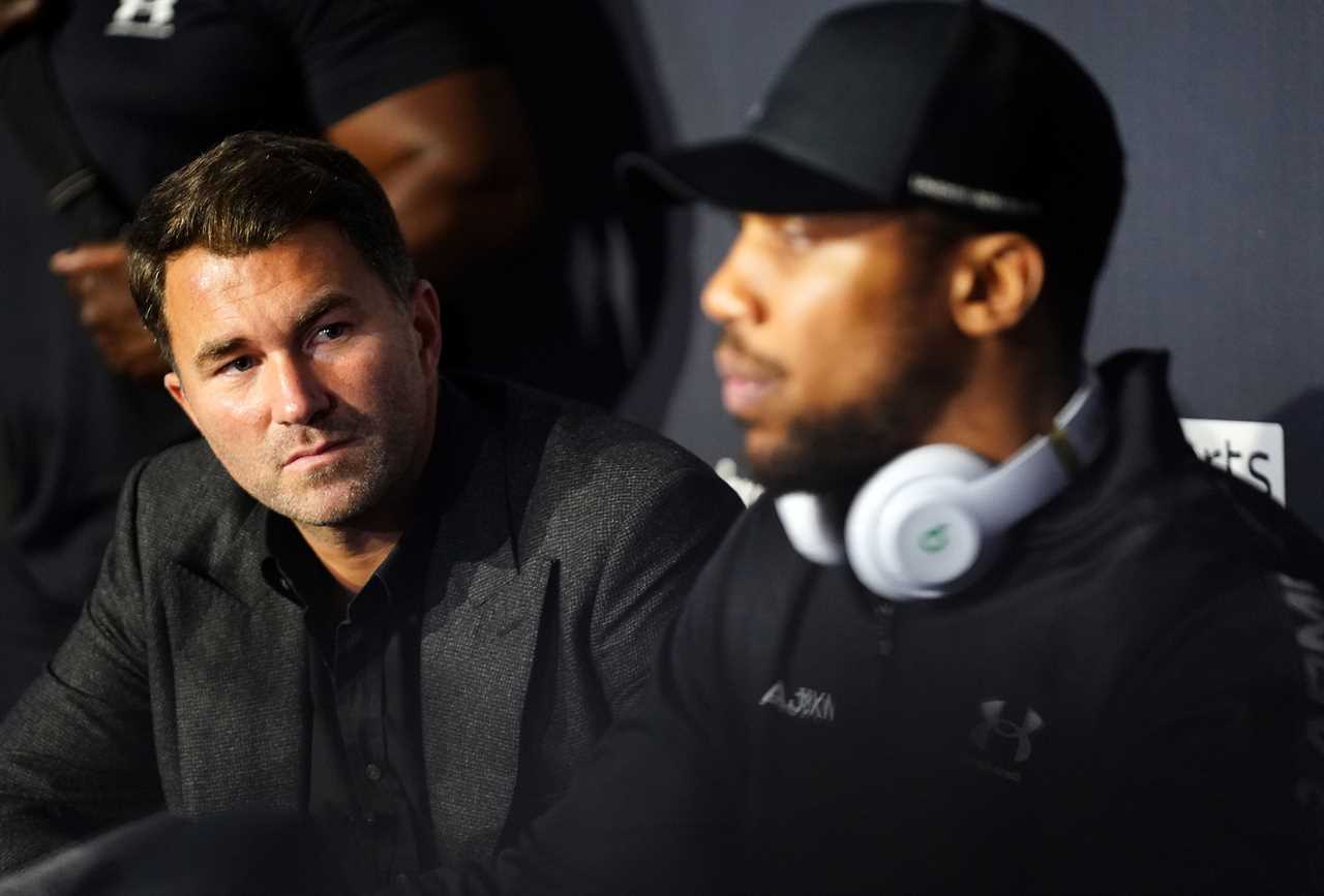 Eddie Hearn ranks the top five heavyweights worldwide with Anthony Joshua, Tyson Fury, and first place tied.