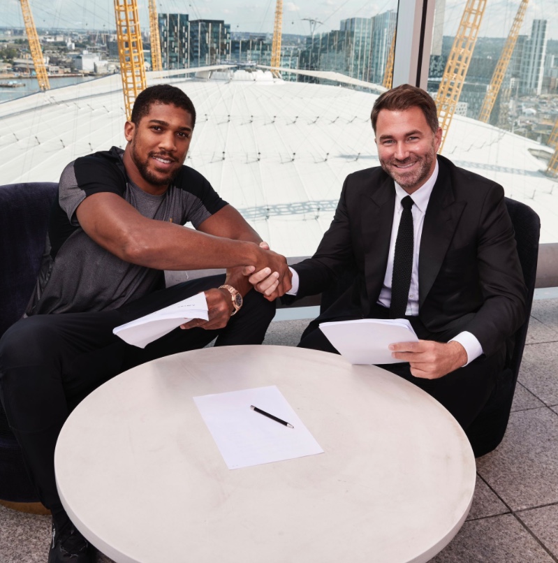 Eddie Hearn reveals that Anthony Joshua is 'angry' after Usyk's loss. He defends his pal after x-rated interview