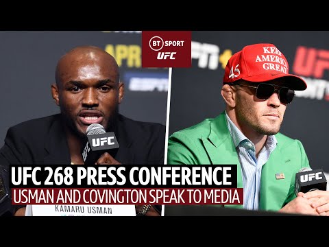 UFC 268 Press Conference: Usman Covington, Namajunas Zhang, Gaethje and Chandler