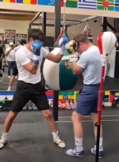 Caleb Plant is safe in Canelo Alvarez’s old-school combat training camp.