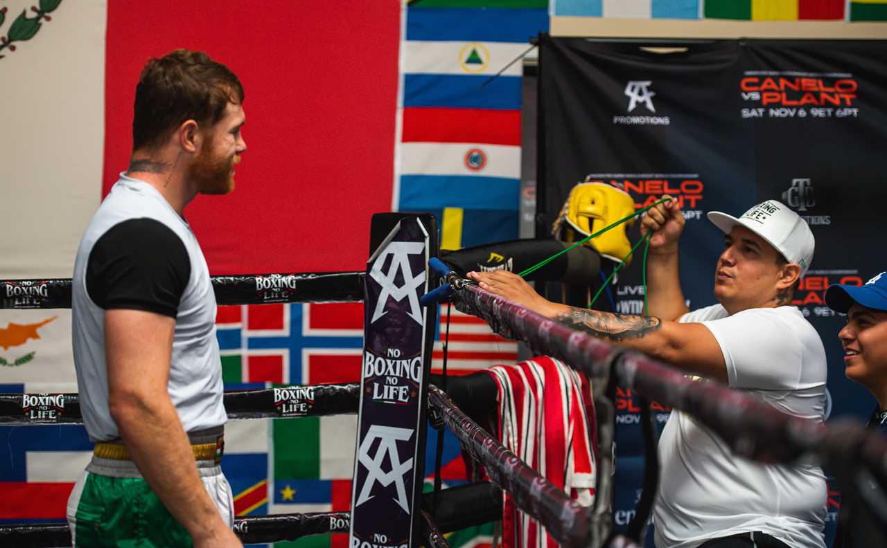 Caleb Plant is safe in Canelo Alvarez’s old-school combat training camp.