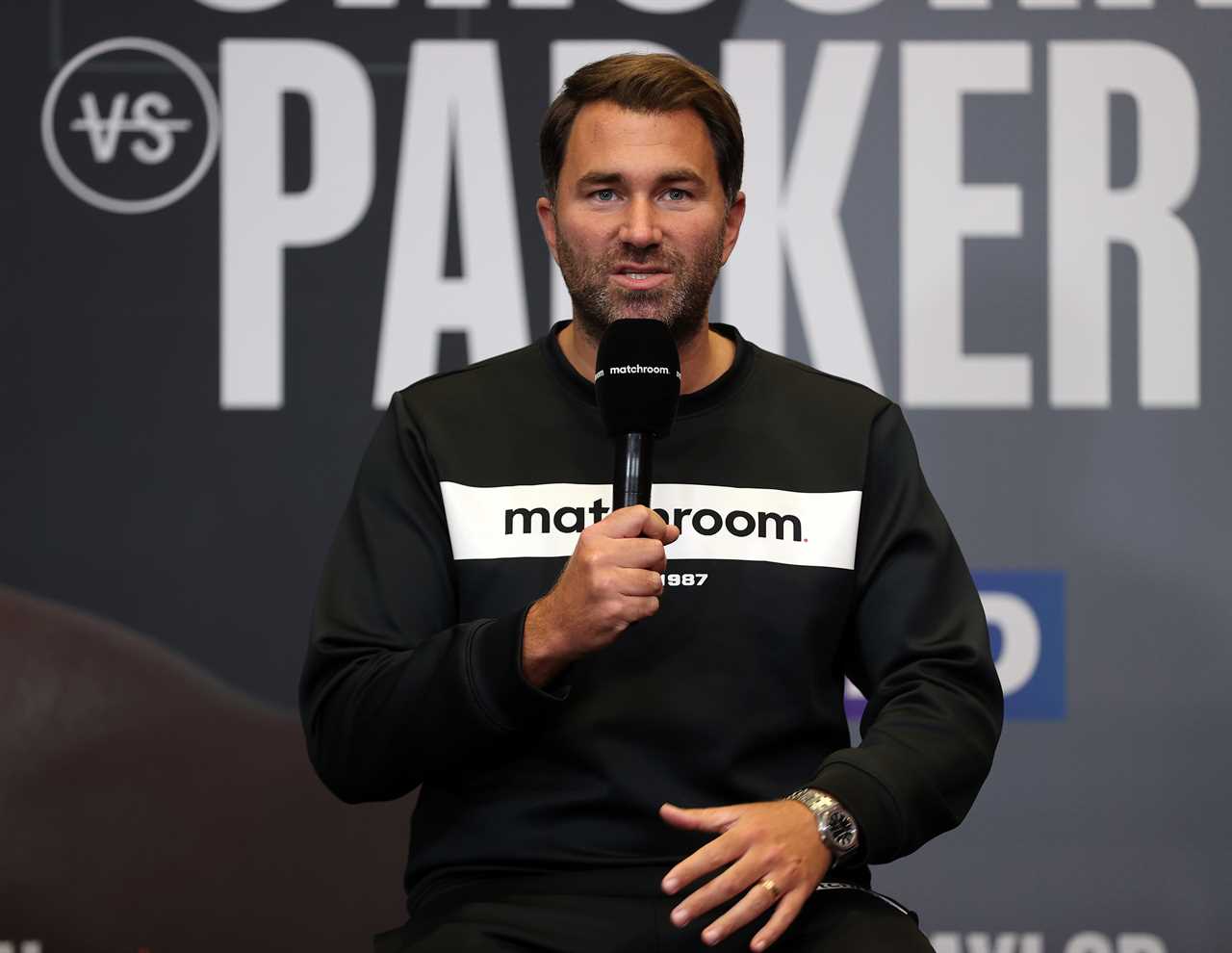 Scott Fitzgerald replies to a worrying image that left Eddie Hearn shocked