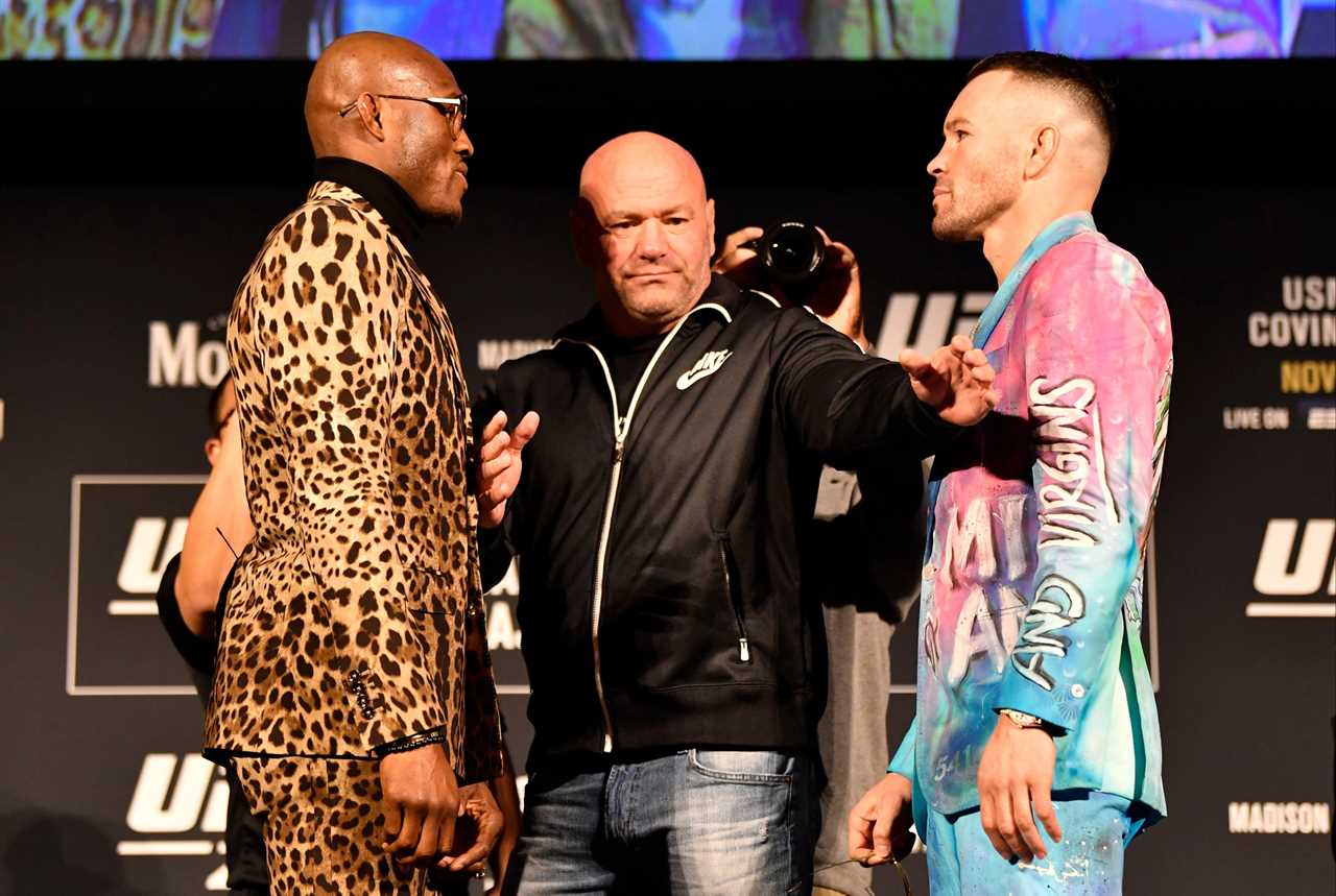 During UFC 268's bust-up with Colby Covington, Kamaru Usman accidentally pushed Dana White, UFC chief in the stomach into his stomach.