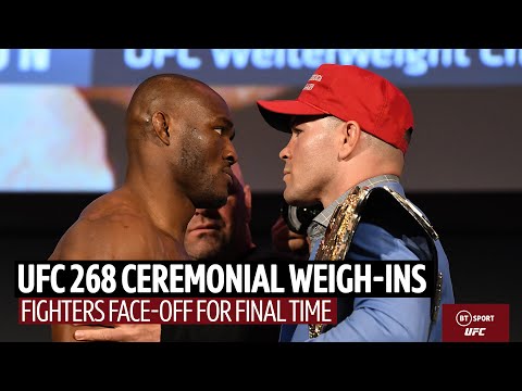 Live UFC 268 Ceremonial Weigh-Ins and Final Face-Offs