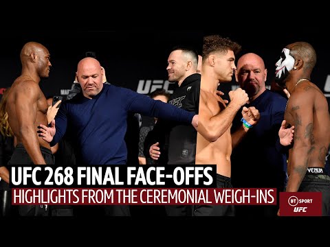 UFC 268 Highlights of the Ceremonial Weigh in