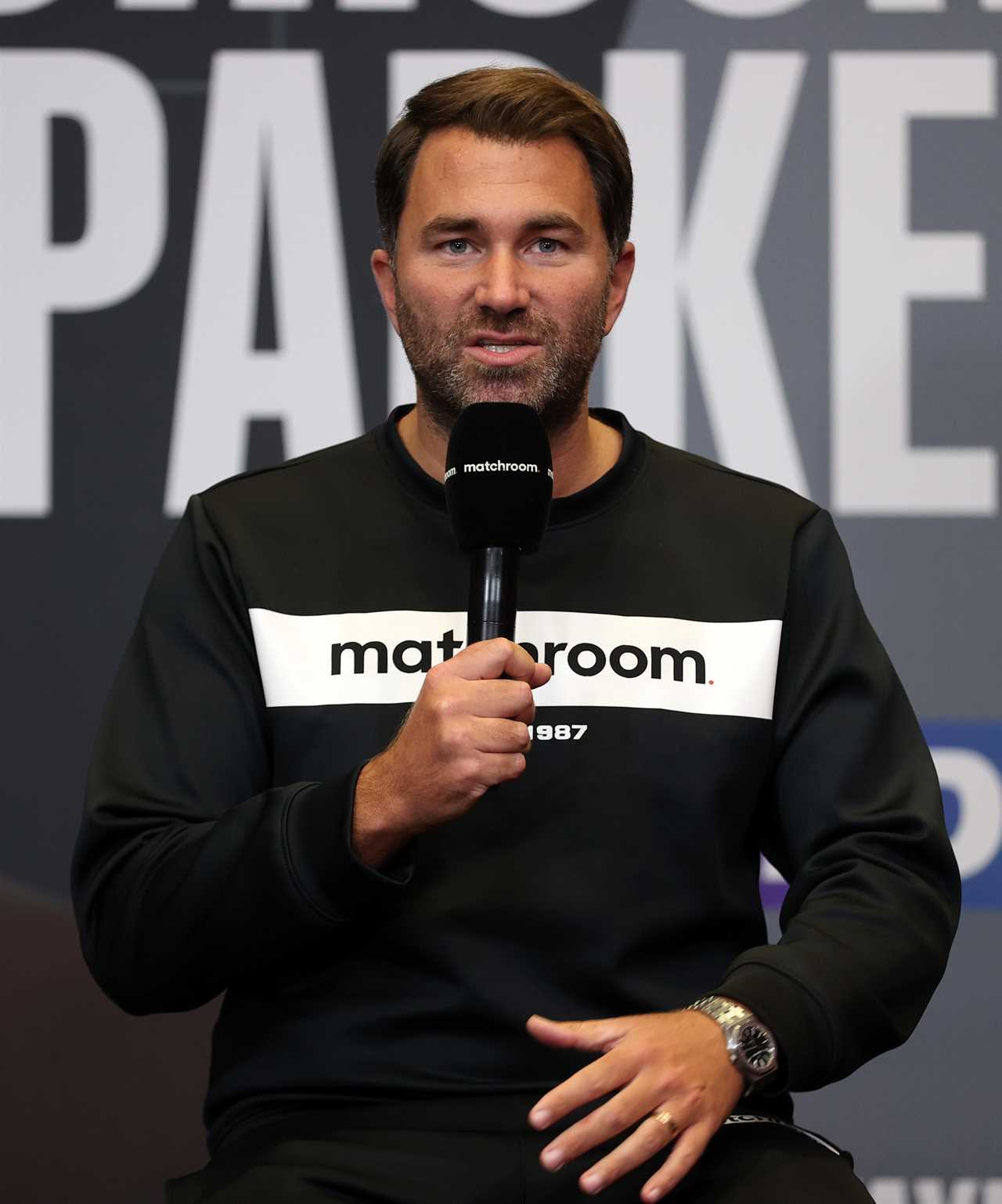 Scott Fitzgerald replies to Eddie Hearn's worrying picture.