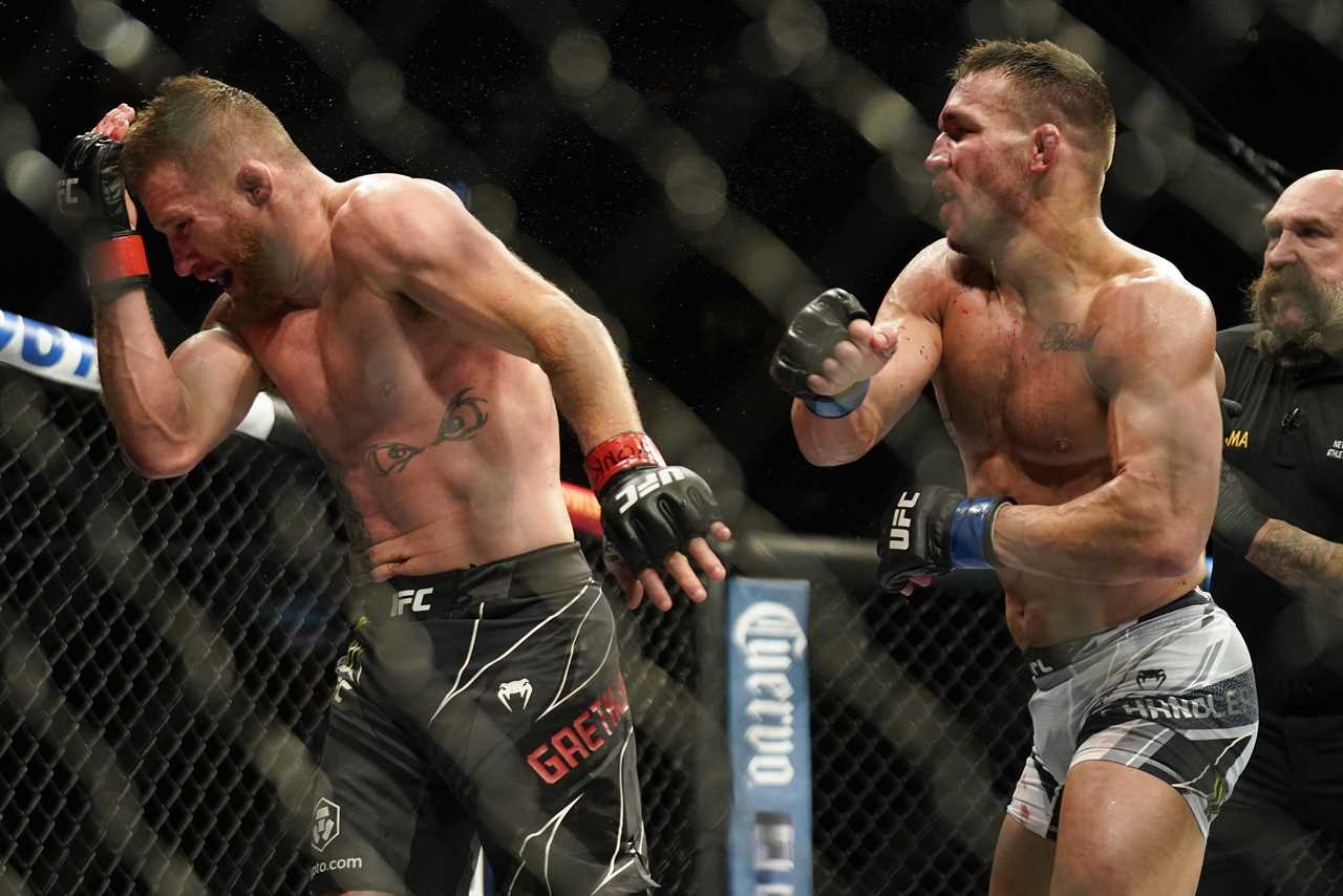 Justin Gaethje makes Michael Chandler look like a bloody mess after his brutal UFC 268 win. BOTH fighters were taken to the hospital.