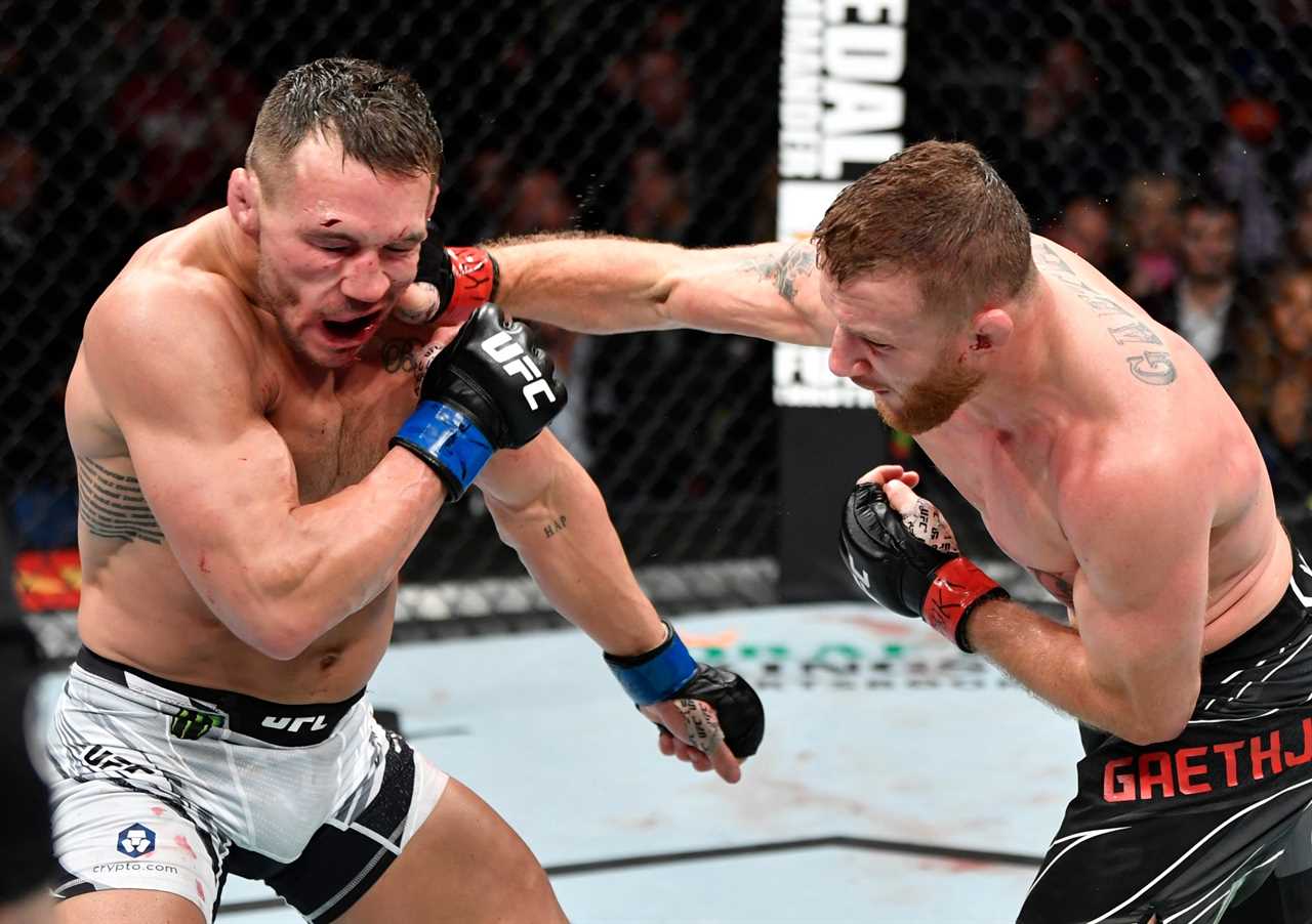 After the explosive UFC 268 fight, Gaethje tries to jump in Chandler's ambulance. But, he is sent back by security.