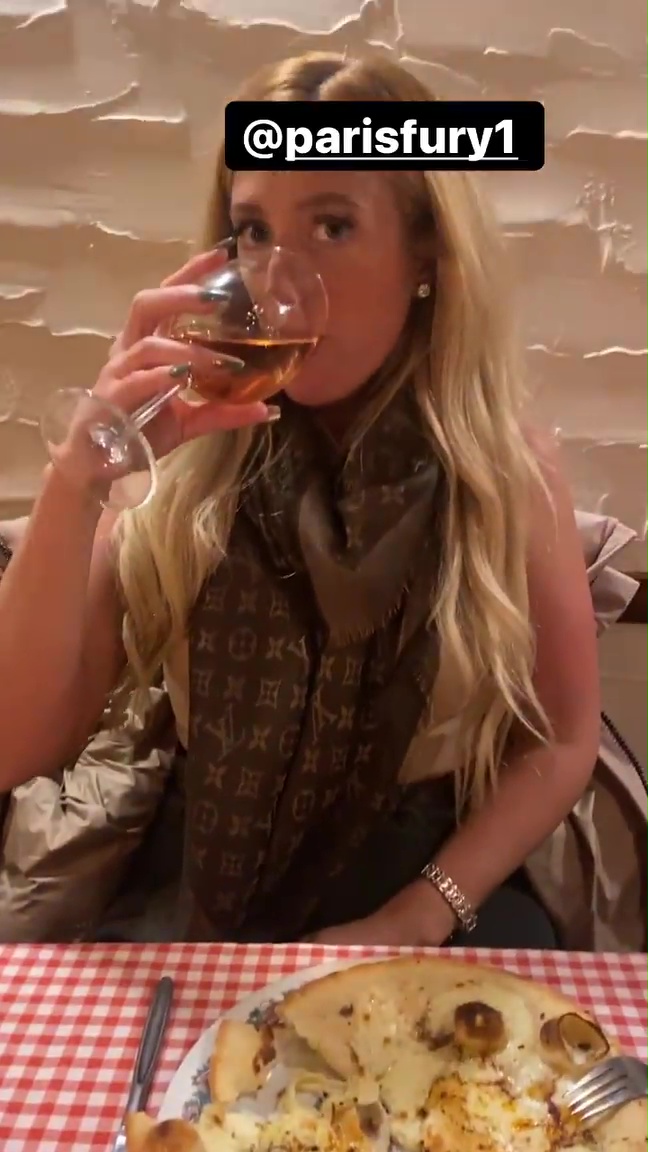 After taking two women on an eight-hour booze bender, Tyson Fury enjoyed a romantic date night with Parisian wife.