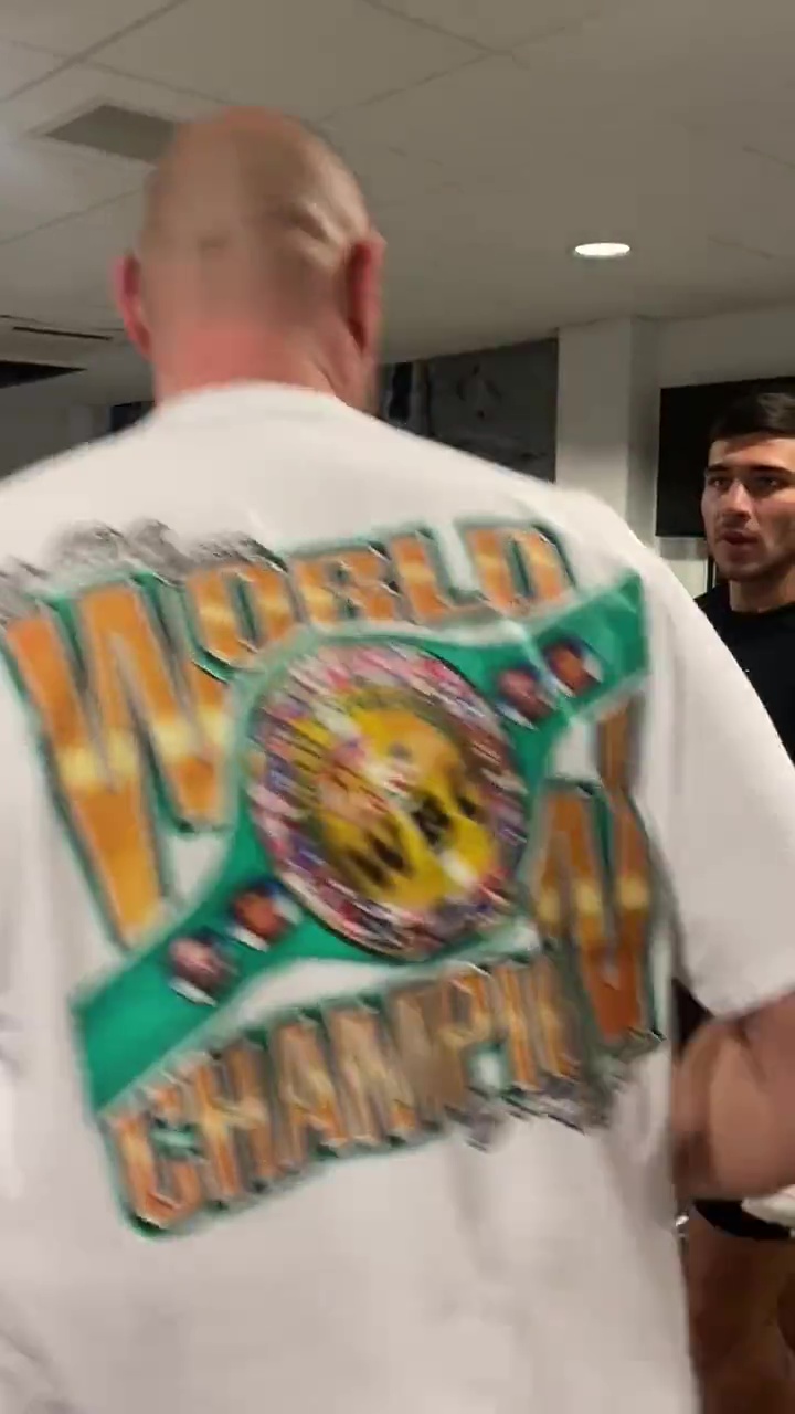 Tyson Fury trains Tommy, Jake Paul's brother, before he dances in his underwear for the camera