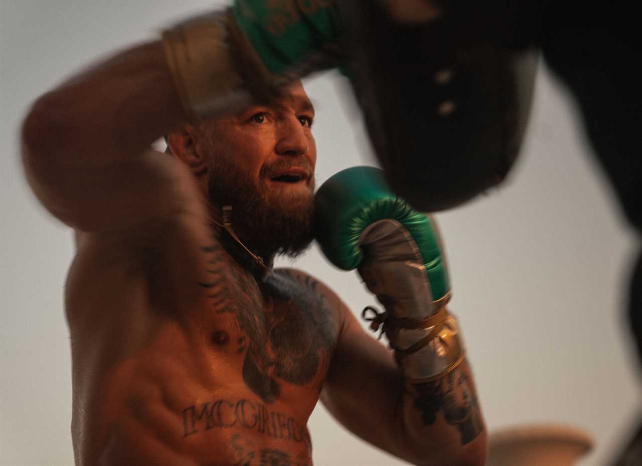 Conor McGregor suggests a return to boxing after an injury. UFC legend looks like he is training on a rooftop.