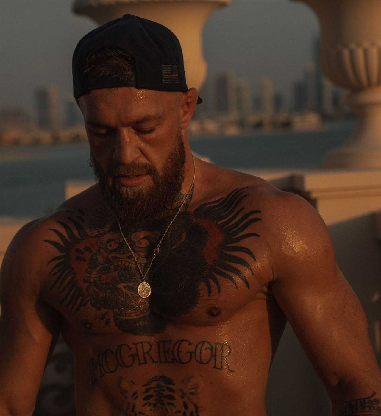 Conor McGregor suggests a return to boxing after an injury. UFC legend looks like he is training on a rooftop.
