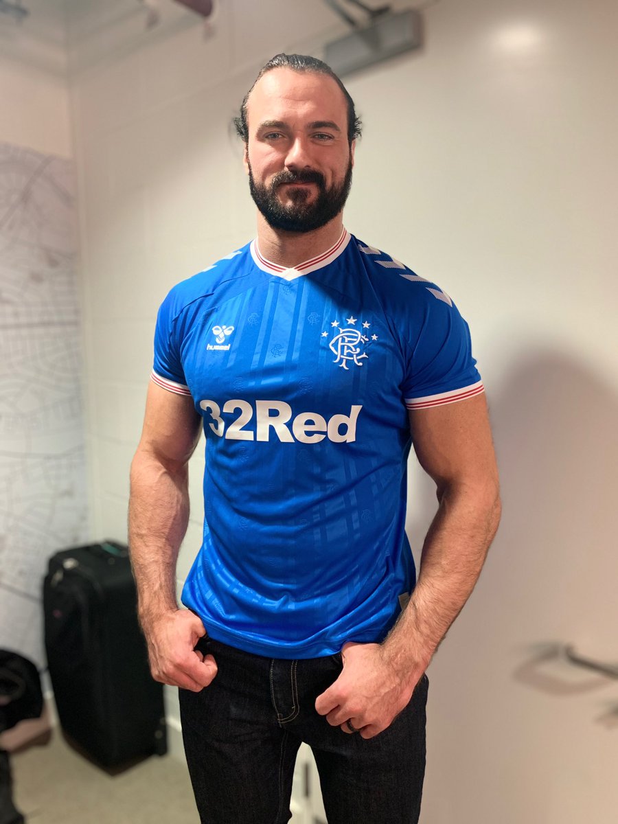 Drew McIntyre, a Rangers fan and WWE star Drew McIntyre, calls out Steven Gerrard about his Aston Villa move