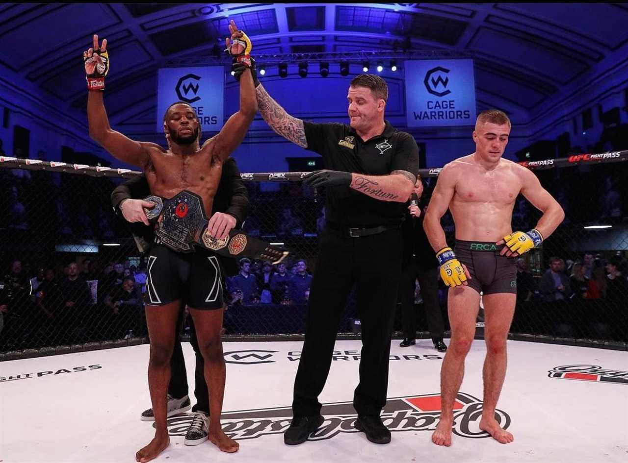 Dominique Wooding confesses that he felt very lost before he won the title of Cage Warriors.