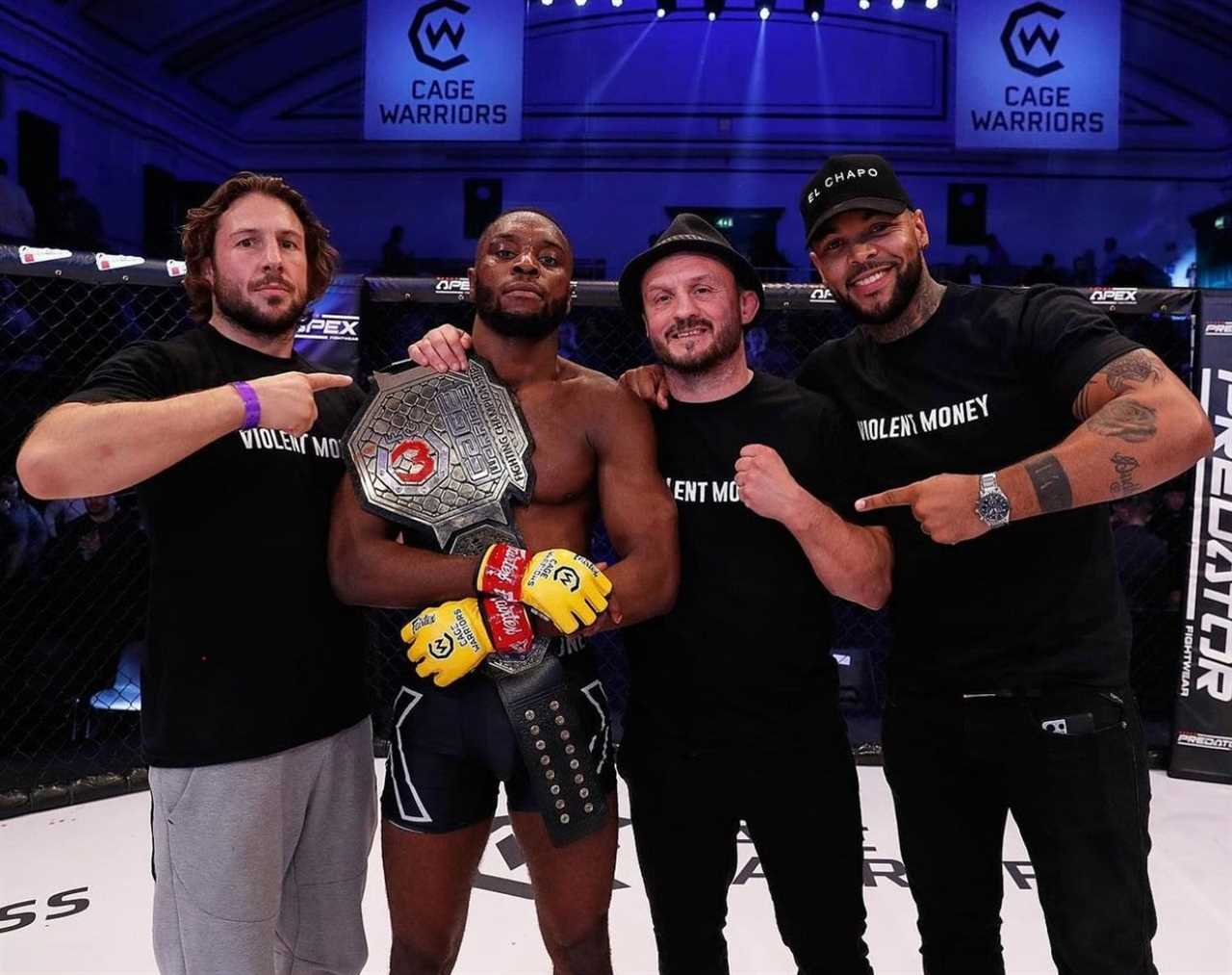 Dominique Wooding confesses that he felt very lost before he won the title of Cage Warriors.