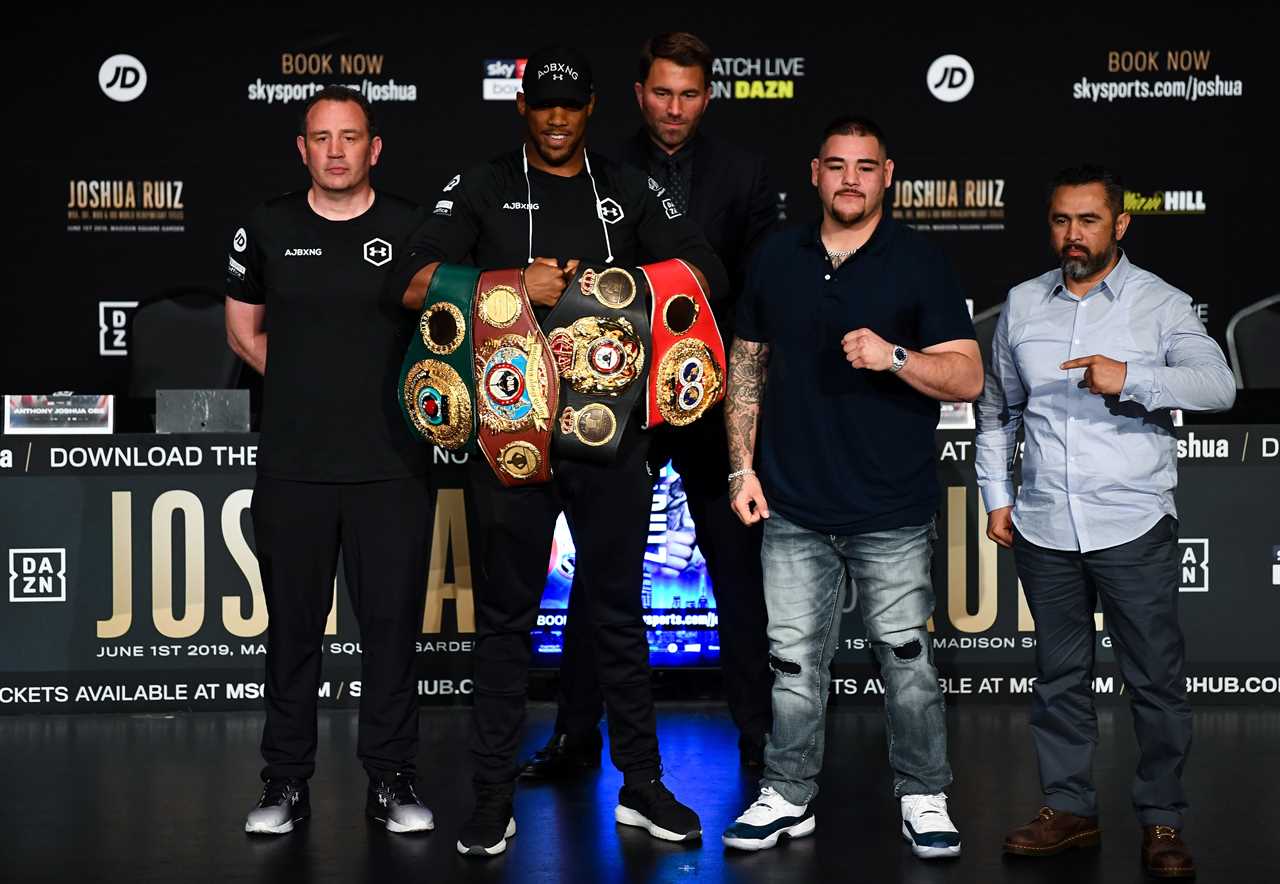 Eddie Hearn says Anthony Joshua's trip was not about a new trainer. He also opens the door to Rob McCracken's shock stay