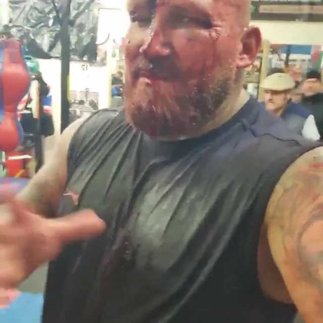 After shocking footage of brawl at boxing gym, naked knuckle fighters are left covered in blood