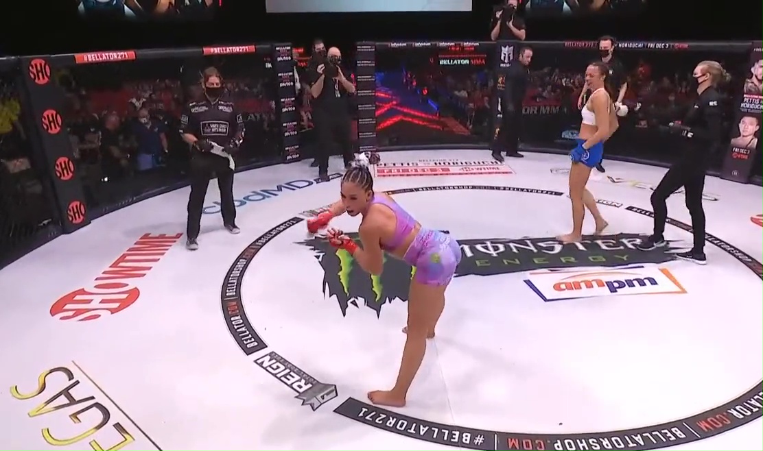 After a split decision win over Taylor Turner, Valerie Loureda, MMA star, TWERKS in Bellator 271's cage