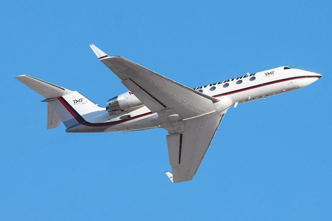 Air Mayweather has cruised to a number of exotic locations