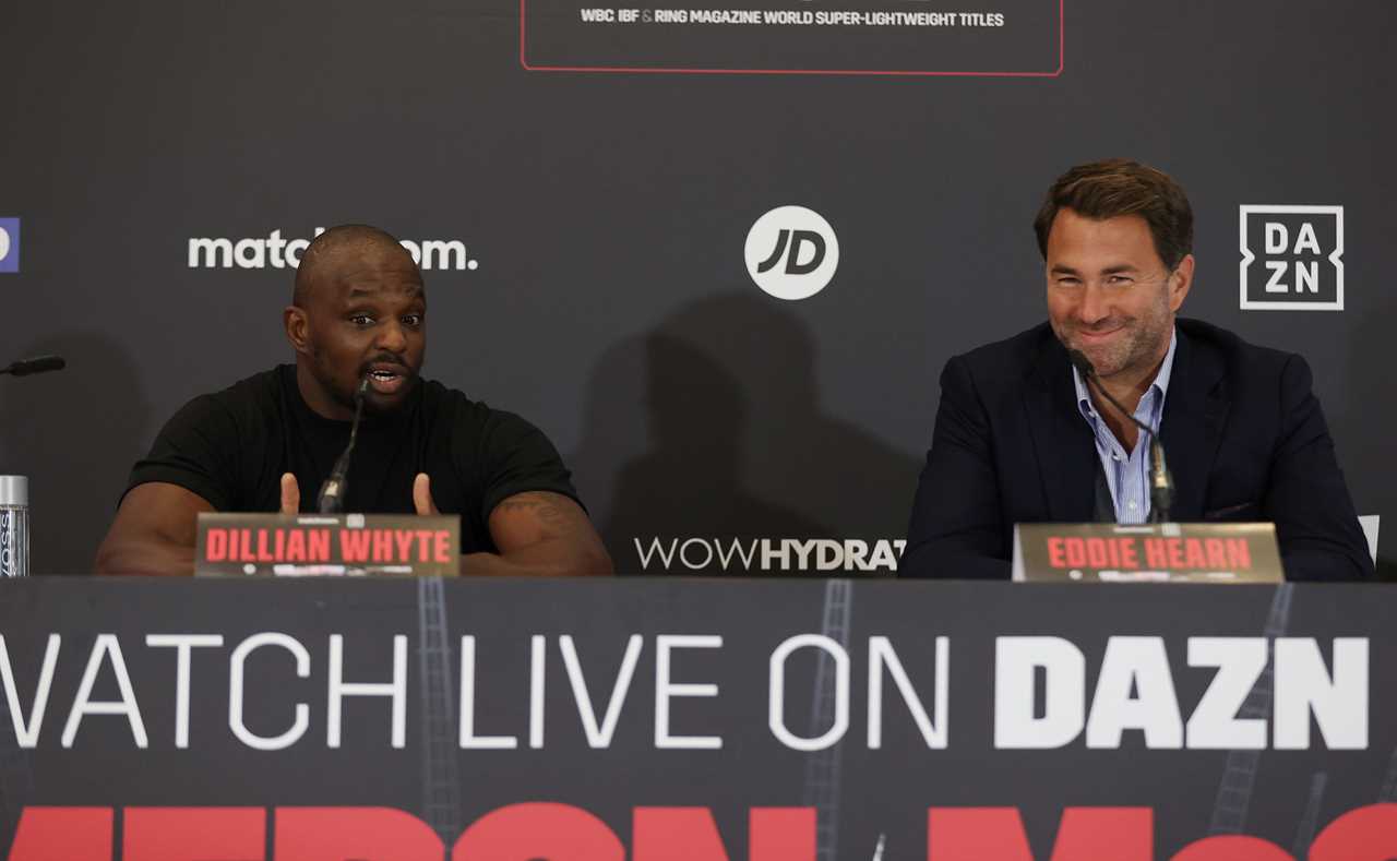 Eddie Hearn calls Tyson Fury a liar over his demands for the purse to hold '80%' of Dillian Whyte's fight.