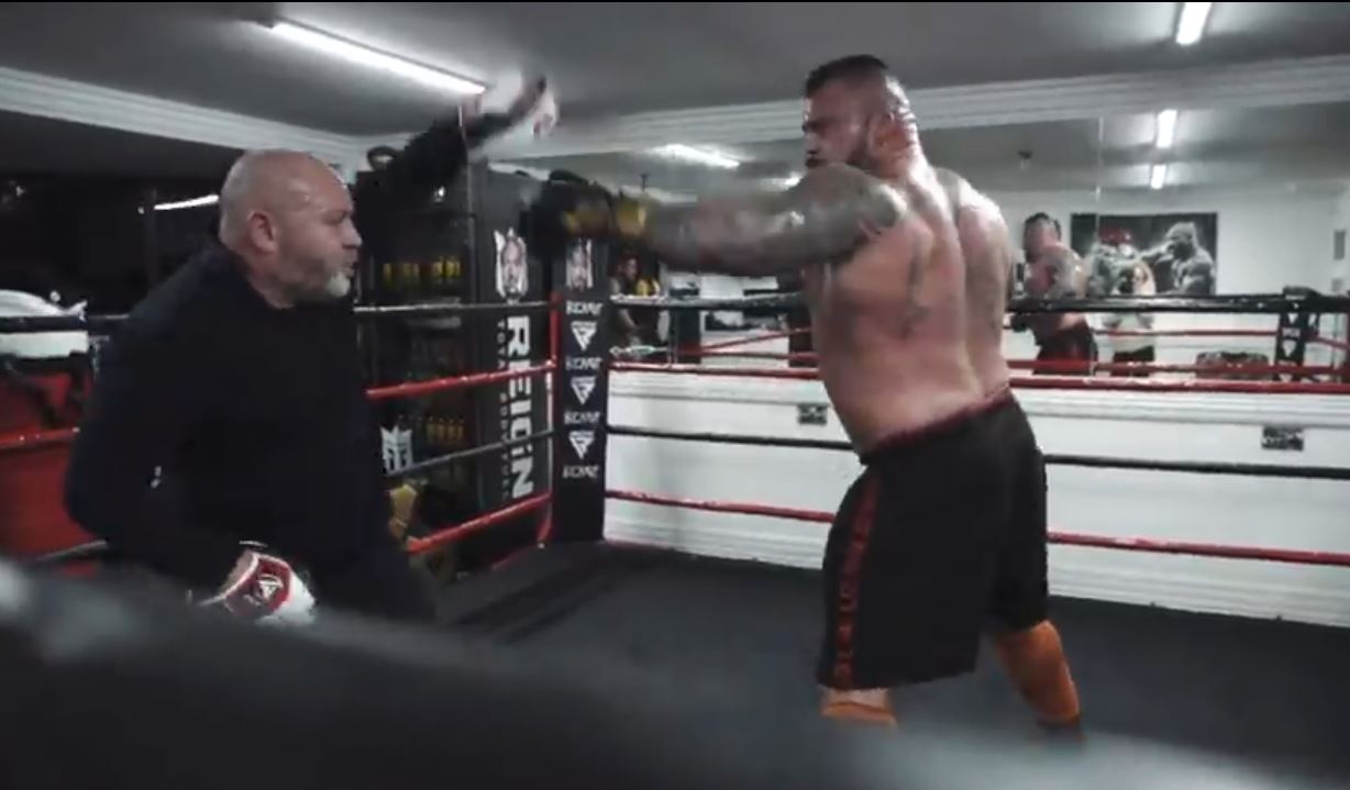 That's F***ing Scary - Eddie Hall HURT coach is explosive as he trains for Hafthor Bjornsson fight