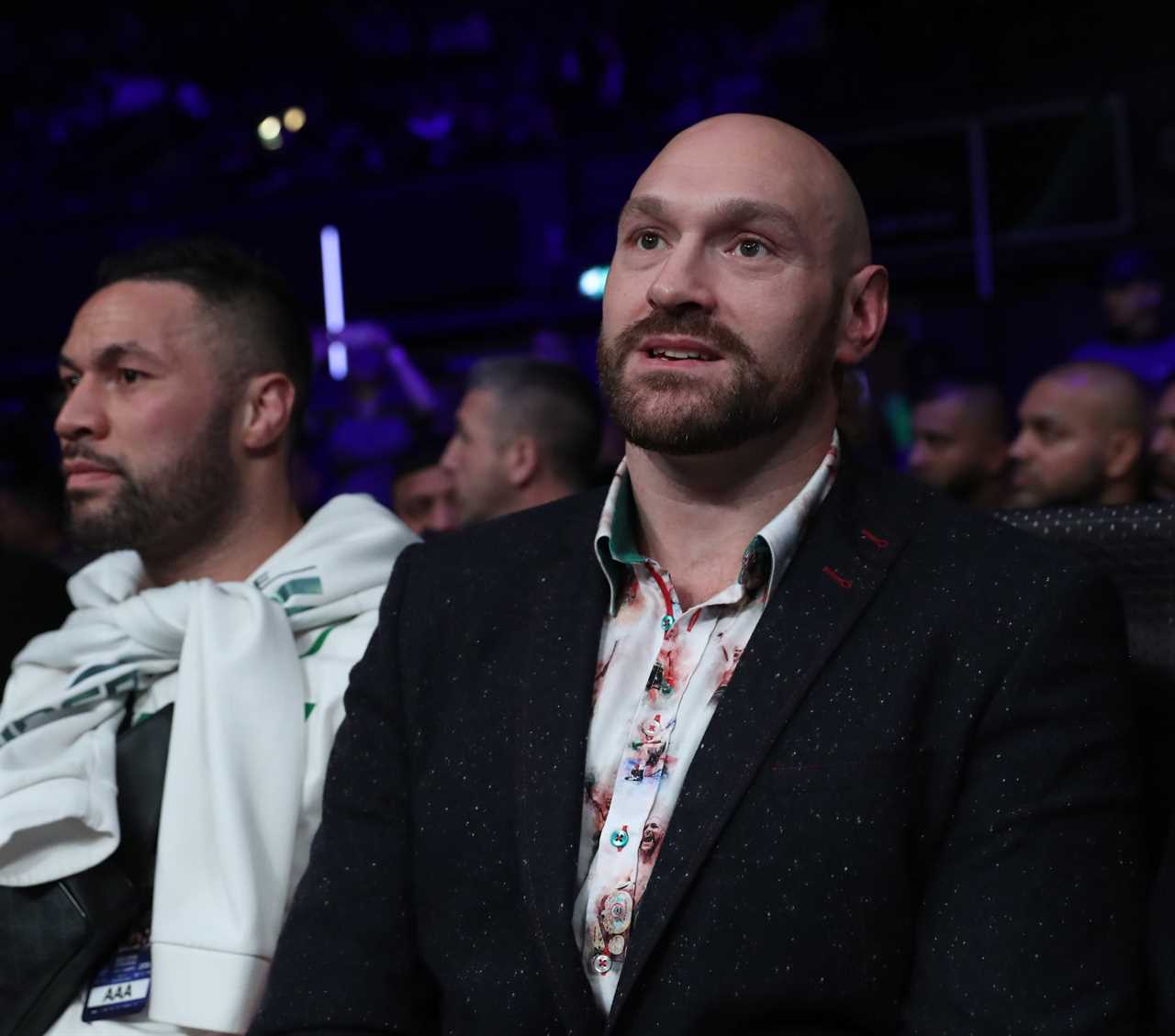 Tyson Fury grunts as his cousin Hosea Burton, along with dad John, bro Hughie and Joseph Parker, suffers a brutal and bloody death