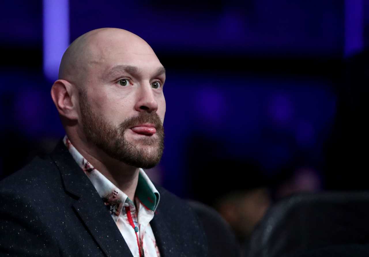 Tyson Fury grunts as his cousin Hosea Burton, along with dad John, bro Hughie and Joseph Parker, suffers a brutal and bloody death