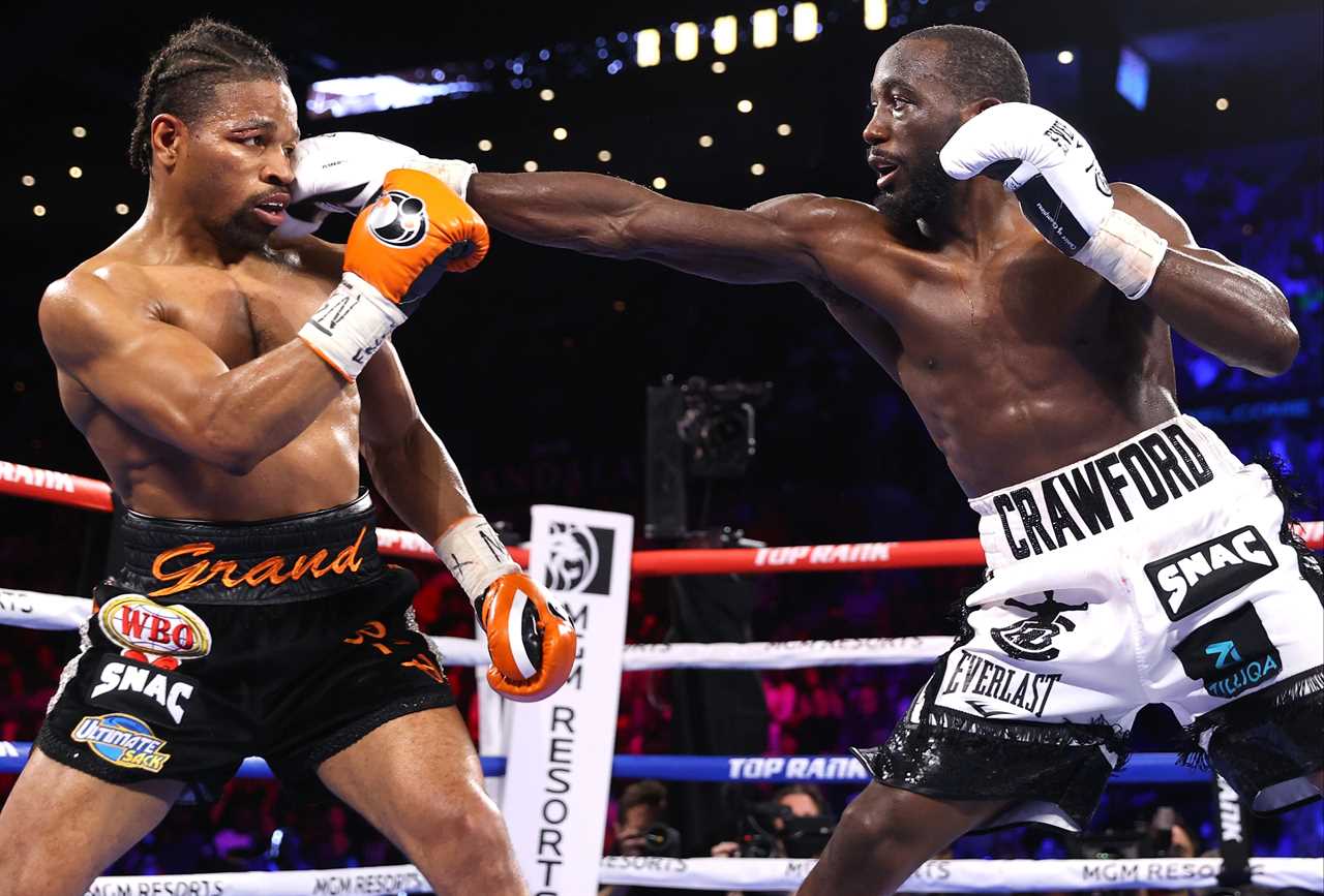 Terence Crawford defeats Shawn Porter in round 10, after TWO knockdowns, before Errol Spence calls out the welterweight star