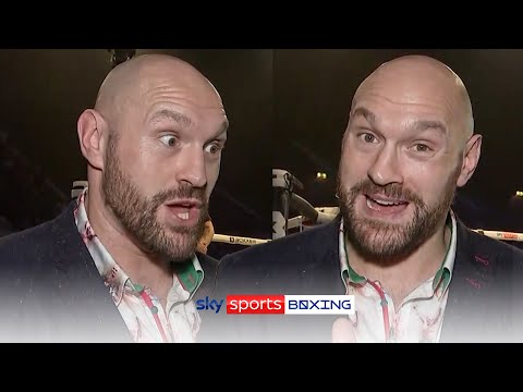 Tyson Fury jokes with reporter that he could fight them next for the WBC title ??