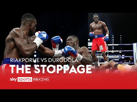 EMPHATIC FINISH Richard Riakporhe storms past Olanrewaju Durodola