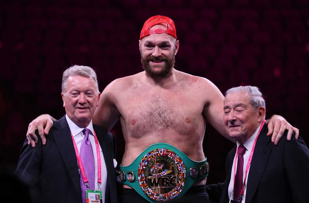Tyson Fury doesn't have a mandatory challenger, according to Frank Warren, in huge blow against Dillian Whyte