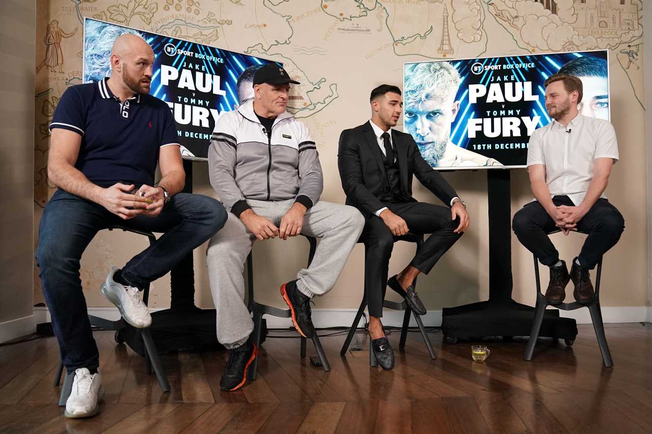Tyson Fury predicts that Tommy, the 'dynamiteKO king' brother to Jake Paul will leave Jake Paul on oxygen' in a grudge match.